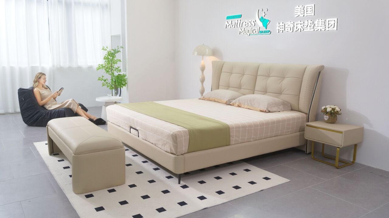 纽约布鲁克林神奇床垫门店展示床与床垫